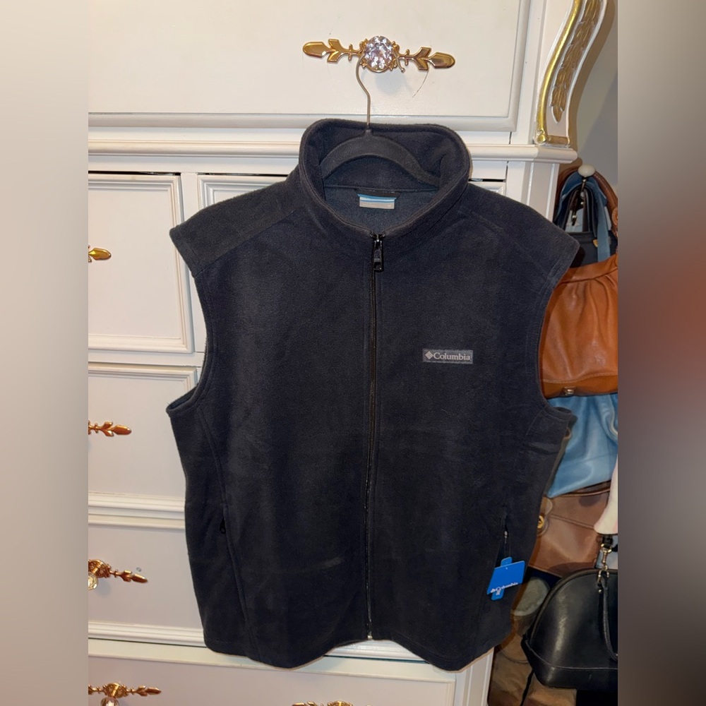 Men’s Columbia Steens Mountain™ Fleece Vest, Navy, Size Medium, New With Tags - Picture 3 of 17